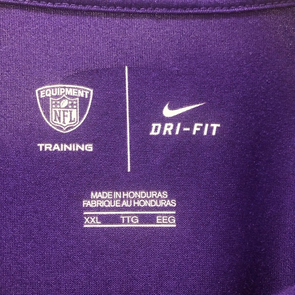 Nike dri-fit NFL Vikings shirt xxl - Picture 3 of 5